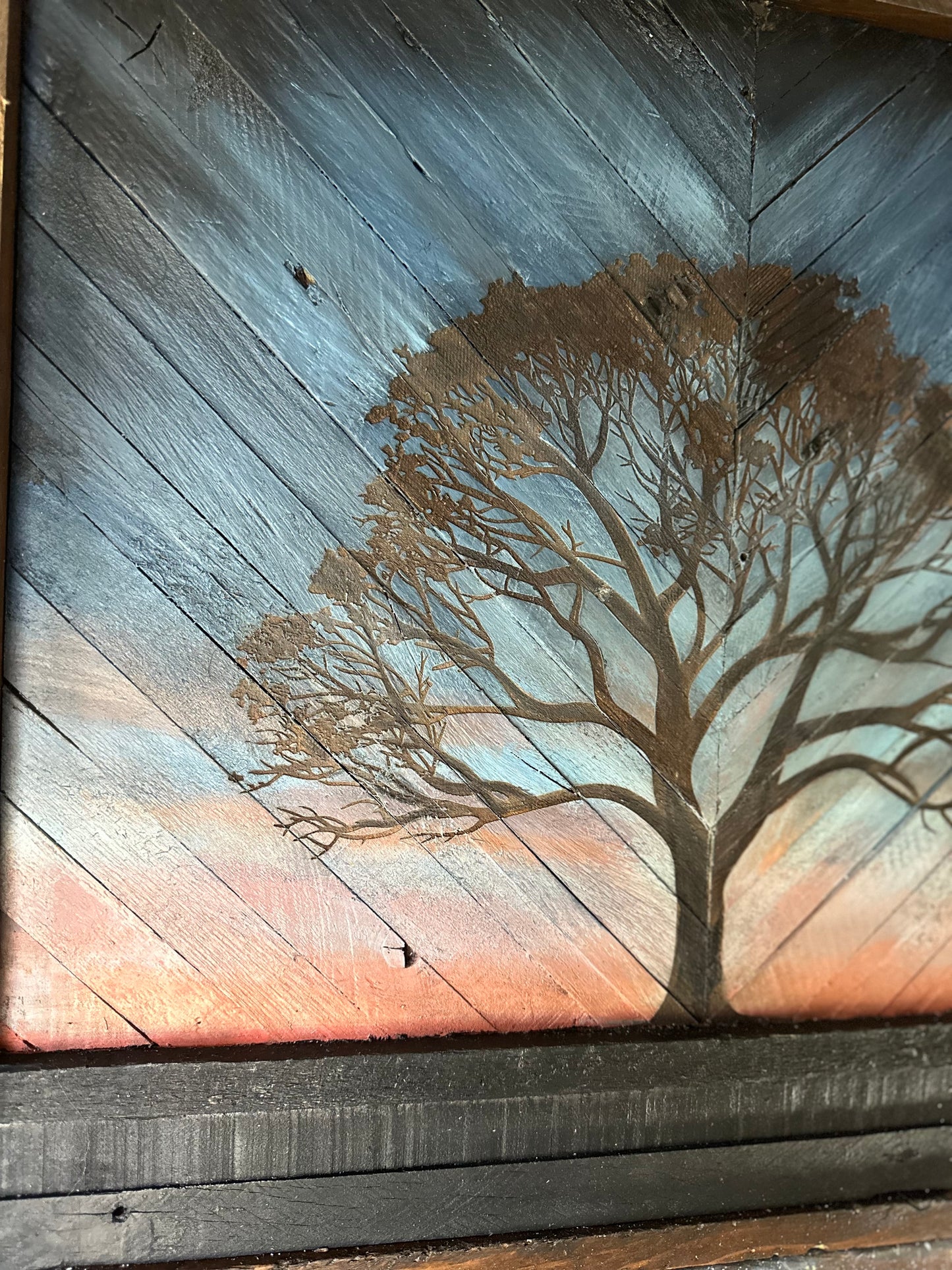 Tree at Dusk 21”x19”