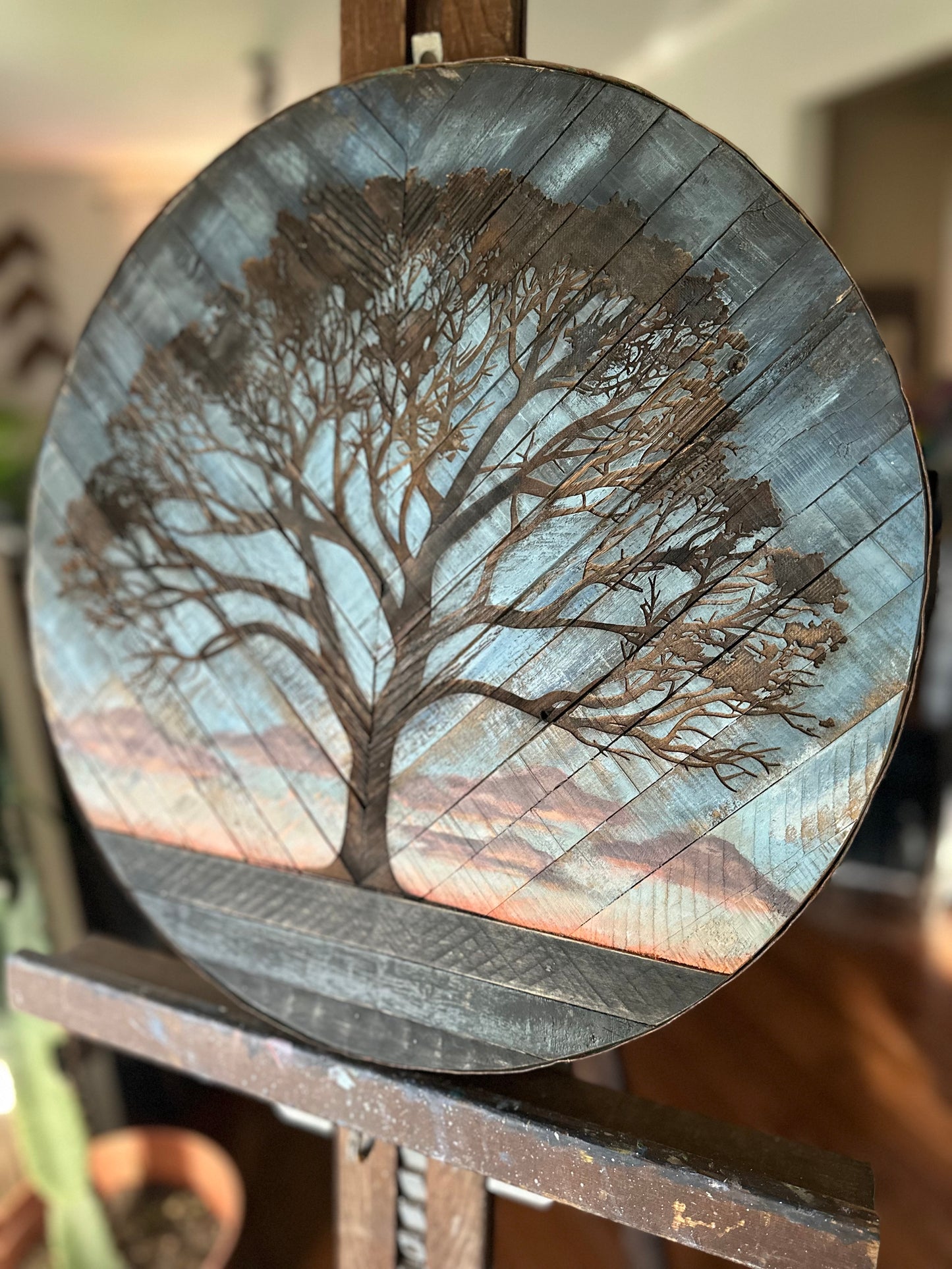 Tree at Dusk 18” Round